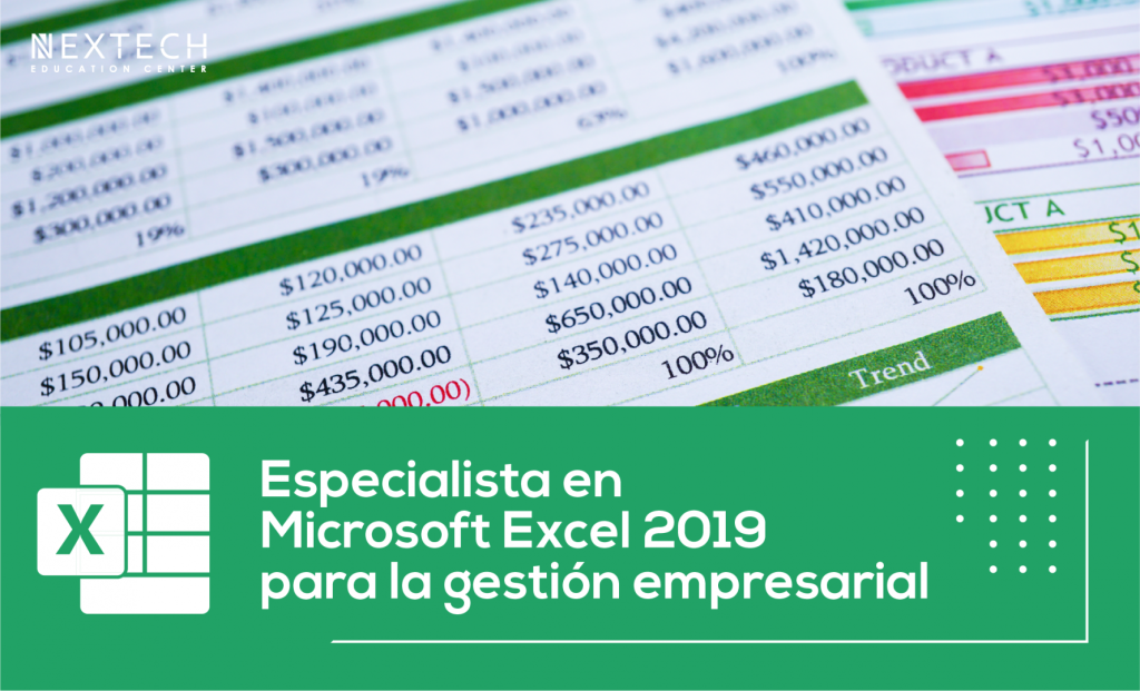 Especialista en microsoft excel 2019 para la gestion empresarial